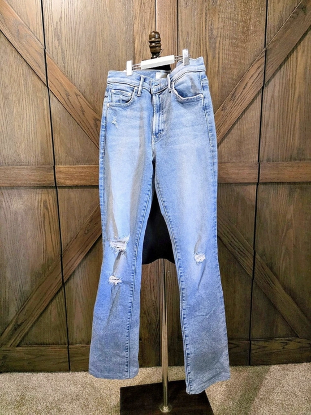 Mother The Insider Fray Distressed Jeans
